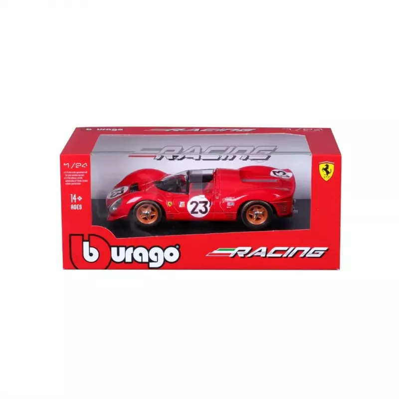 Model supersamochodu Bburago Ferrari 330 P4 Daytona, wstępnie złożony, skala 1:24