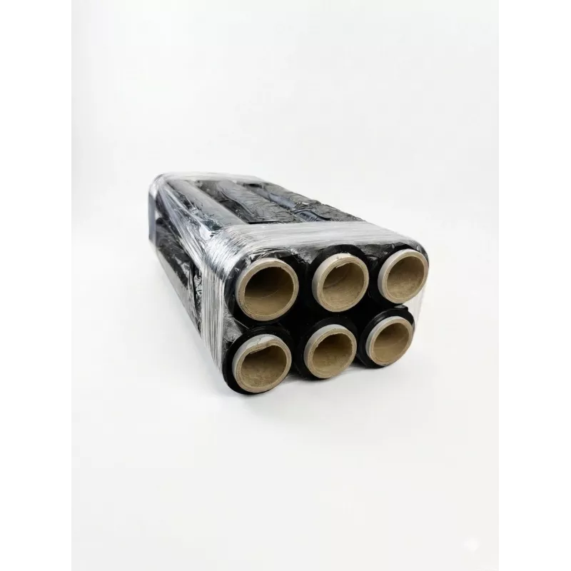 Folia stretch czarna 23mic 1,5kg x 6 BOX