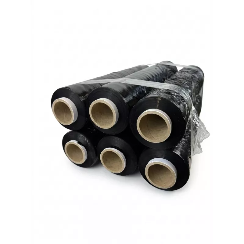 Folia stretch czarna 23mic 3,0kg x 6 BOX