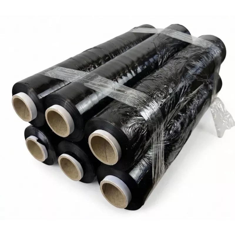 Folia stretch czarna 23mic 3,0kg x 6 BOX