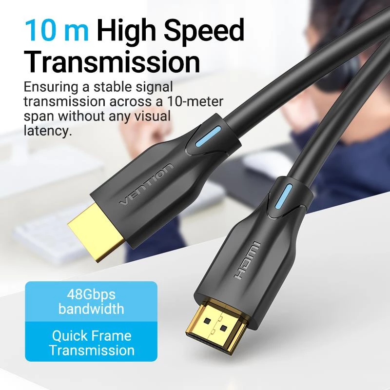 Kabel HDMI 8K/3M Czarny Aanbi Vention