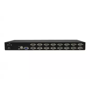 StarTech.com 16-portowy przełącznik KVM USB do montażu w szafie rack 1U z OSD (SV1631DUSBU)