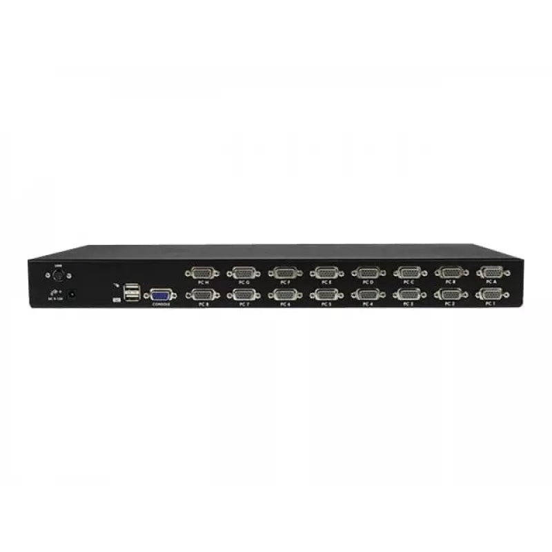 StarTech.com 16-portowy przełącznik KVM USB do montażu w szafie rack 1U z OSD (SV1631DUSBU)