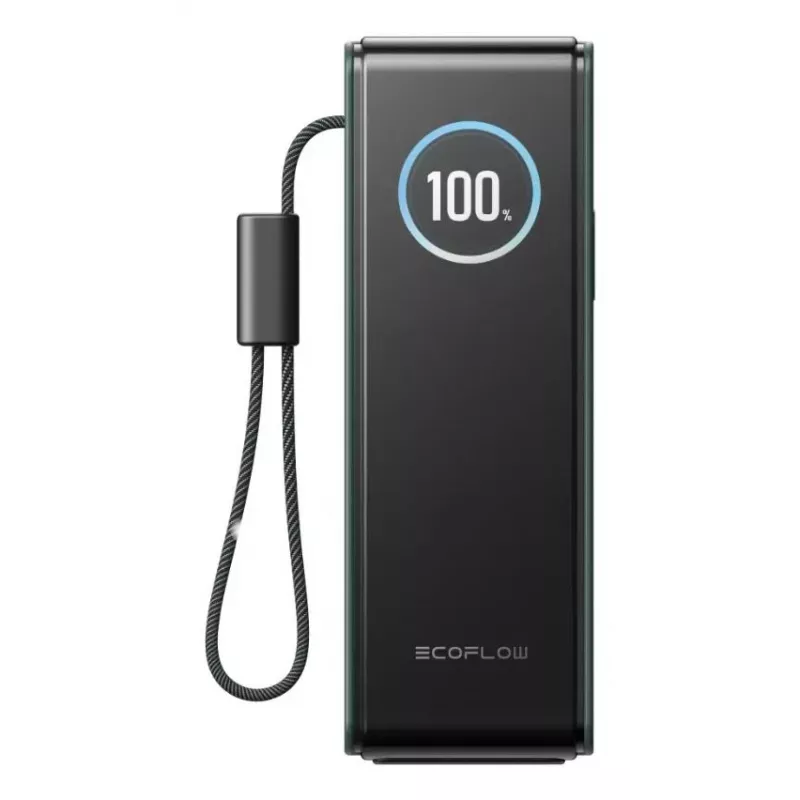 Power Bank EcoFlow RAPID 25000 mAh zielony — 170 W całkowita, 2× USB-C, 1× USB-A