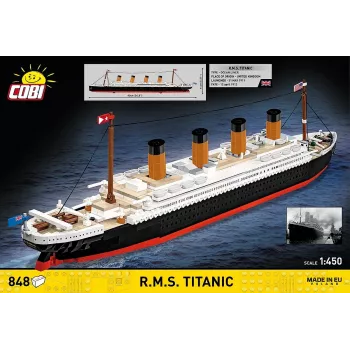 Zestaw konstrukcyjny Cobi R.M.S. Titanic model do złożenia, 848 elementów, kolekcjonerski model statku