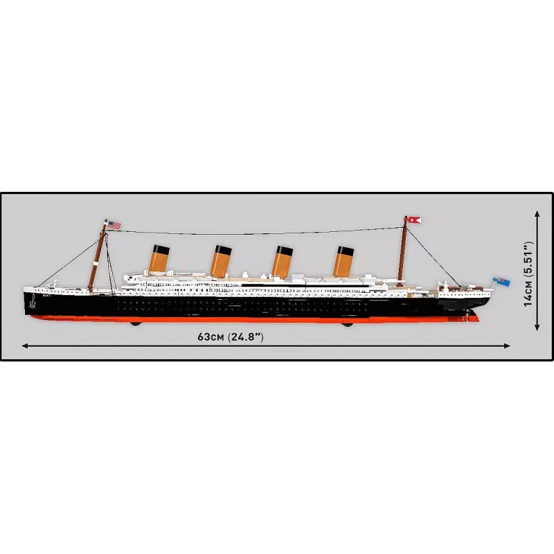 Zestaw konstrukcyjny Cobi R.M.S. Titanic model do złożenia, 848 elementów, kolekcjonerski model statku