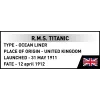 Zestaw konstrukcyjny Cobi R.M.S. Titanic model do złożenia, 848 elementów, kolekcjonerski model statku