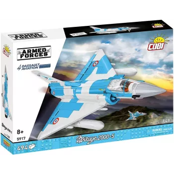 Cobi Mirage 2000-5F zestaw klocków konstrukcyjnych, seria Siły Zbrojne, 495 elementów, skala 1:48