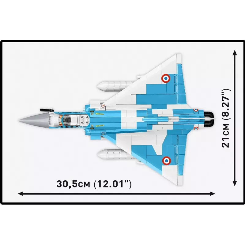 Cobi Mirage 2000-5F zestaw klocków konstrukcyjnych, seria Siły Zbrojne, 495 elementów, skala 1:48