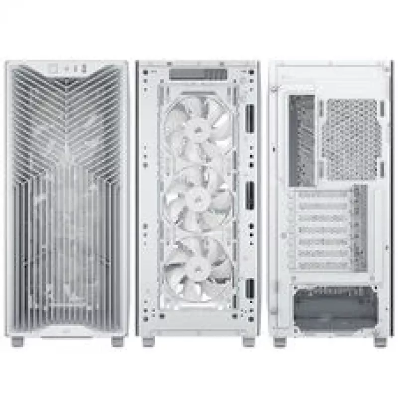 Obudowa PC Corsair 3200D RS, Midi-Tower, ATX, szkło hartowane - biała