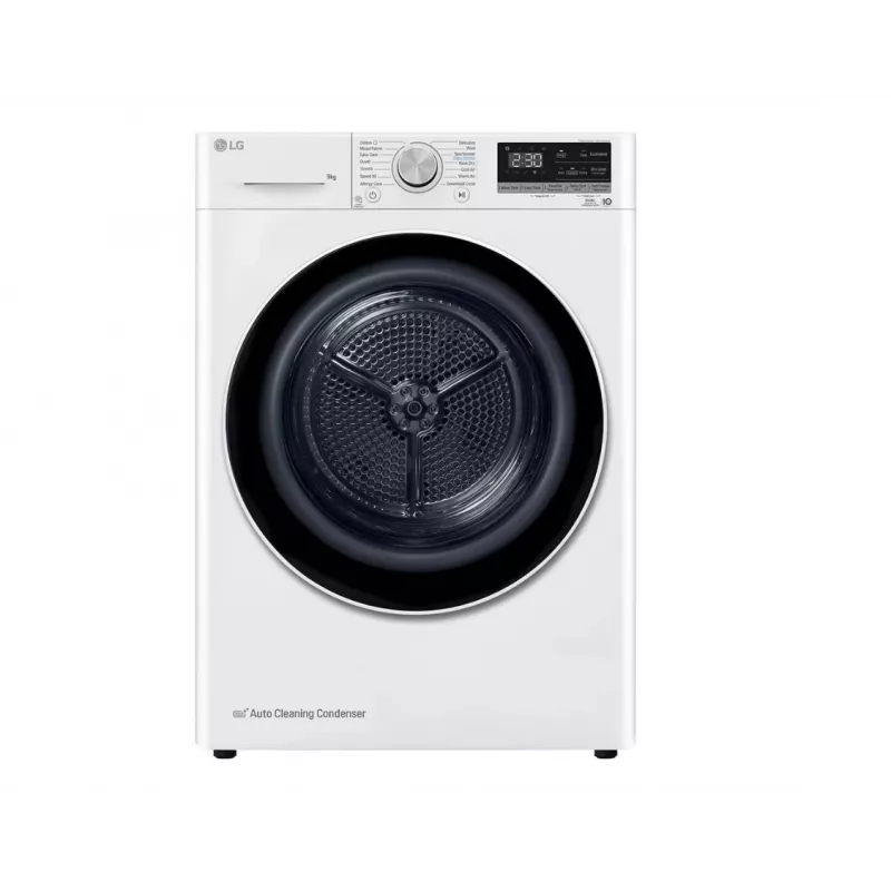 LG RH90V9AV4N, pompa ciepła, 9 kg, głębokość 66 cm - Suszarka do ubrań