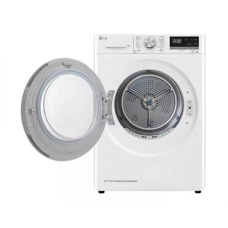 LG RH90V9AV4N, pompa ciepła, 9 kg, głębokość 66 cm - Suszarka do ubrań