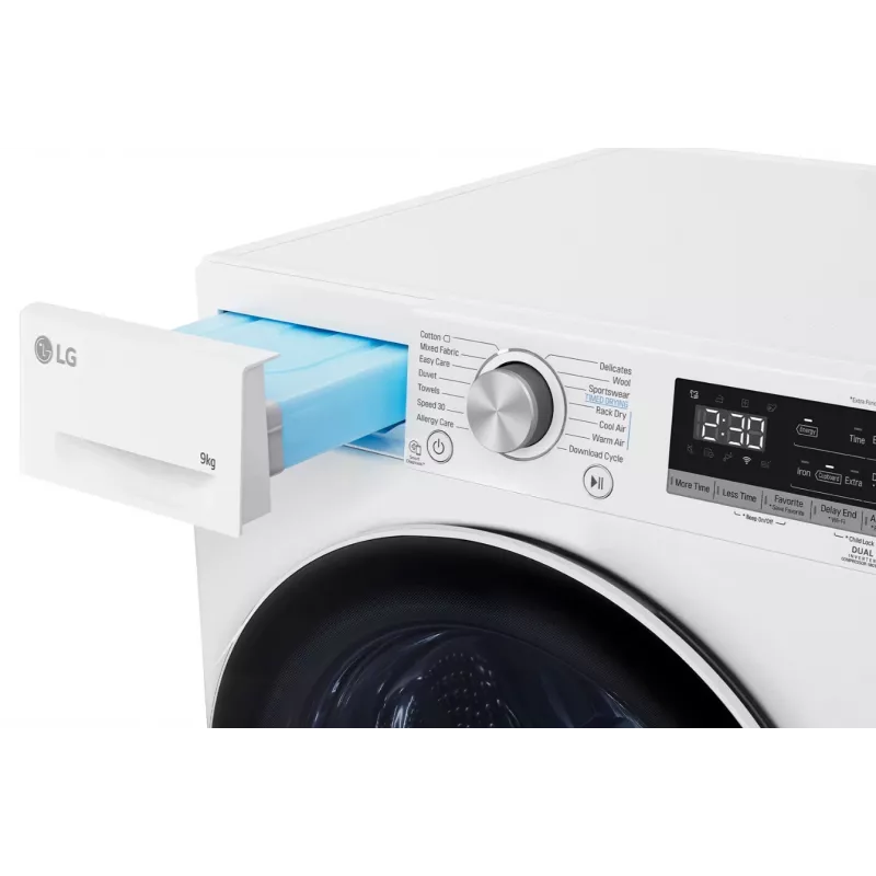 LG RH90V9AV4N, pompa ciepła, 9 kg, głębokość 66 cm - Suszarka do ubrań