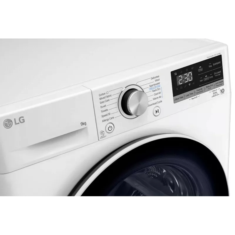 LG RH90V9AV4N, pompa ciepła, 9 kg, głębokość 66 cm - Suszarka do ubrań