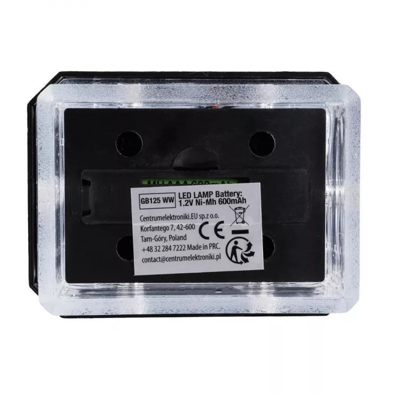 Lampa słupowa solarna LED GreenBlue, 60x40mm, czasza w kształcie koperty, 3200K, GB125 WW