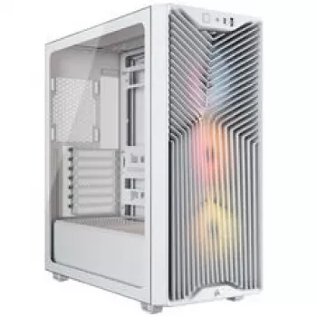 Obudowa PC Corsair 3200D RS ARGB, Midi-Tower, ATX, szkło hartowane - Biała