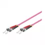 kabel krosowy LWL Duplex OM4 (Multimode, 50/125) ST/ST, LSZH, 1m, Good Connections®