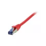 Synergy21 kabel krosowy RJ45, CAT6A 500Mhz, 1,0m, Czerwony, S-STP(S/FTP), TPE/LSZH(Superflex), AWG26,