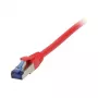 Kabel krosowy Synergy21 RJ45, CAT6A 500 MHz, 1,5 m, czerwony, S-STP (S/FTP), TPE/LSZH (Superflex), AWG26