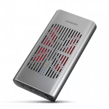 Zewnętrzna obudowa AXAGON EEM2-20GD USB-C 20 Gb/s na dwa dyski M.2 NVMe z sprzętowym klonowaniem