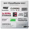 Zewnętrzna obudowa AXAGON EEM2-20GD USB-C 20 Gb/s na dwa dyski M.2 NVMe z sprzętowym klonowaniem