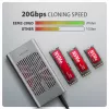 Zewnętrzna obudowa AXAGON EEM2-20GD USB-C 20 Gb/s na dwa dyski M.2 NVMe z sprzętowym klonowaniem