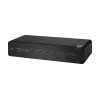 Przełącznik KVM Belkin F1DN208KVM-UN-4 — 8-portowy z podwójnym wyjściem wideo HDMI/DisplayPort, klawiatura i mysz USB, 4K@60Hz, do montażu w szafie, czarny