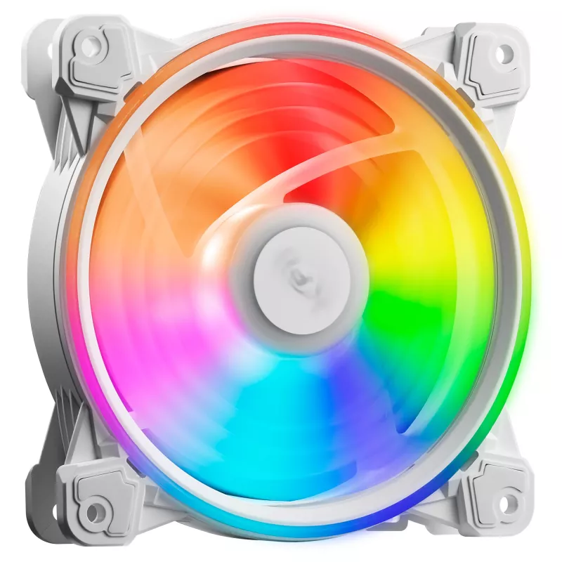 XPG HURRICANE 120 ARGB PWM biały, Wentylator, 12 cm, 600 RPM, 2000 RPM, Biały