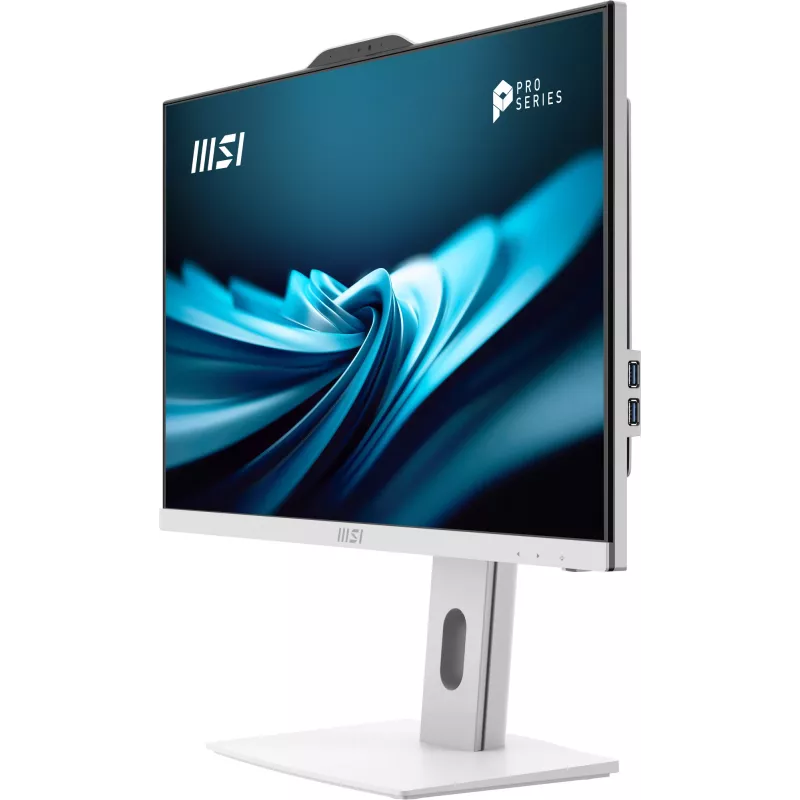 All-in-One PC MSI Pro AP242P 14M-691EU — 23,8 cali FHD IPS, Intel Core i5-14400, 16 GB DDR5, 512 GB SSD, Windows 11 Pro, Wi‑Fi 6E, biały