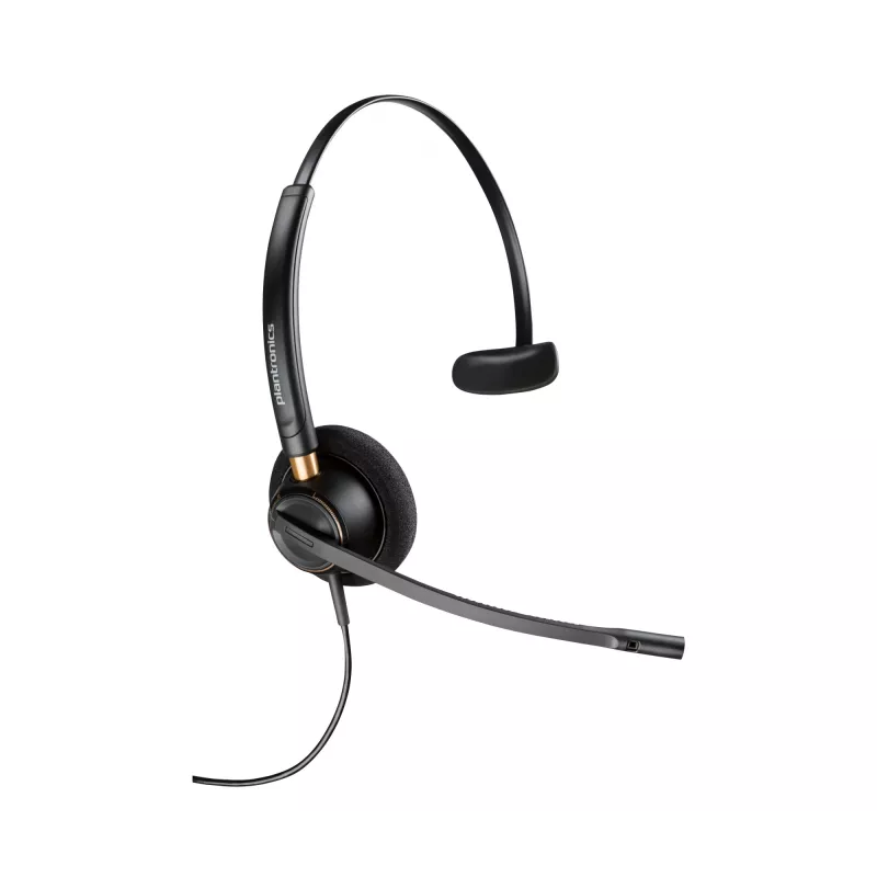 HP Poly EncorePro 510 Monaural Headset +Quick Disconnect, 52 g, czarny