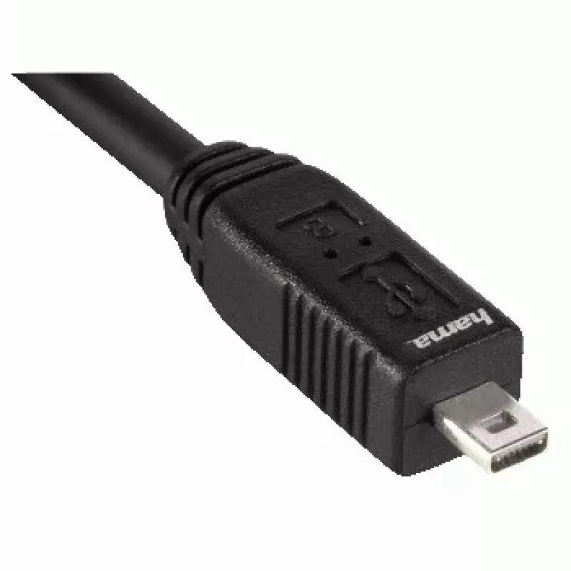 Kabel Hama USB 2.0, 1,8 m, przewód USB, USB A, czarny