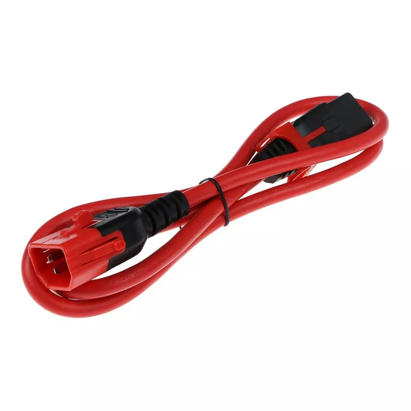 ACT Powercord C13 IEC Lock+ - C14 IEC Lock Dual Locking czerwony 2 m, PC3615