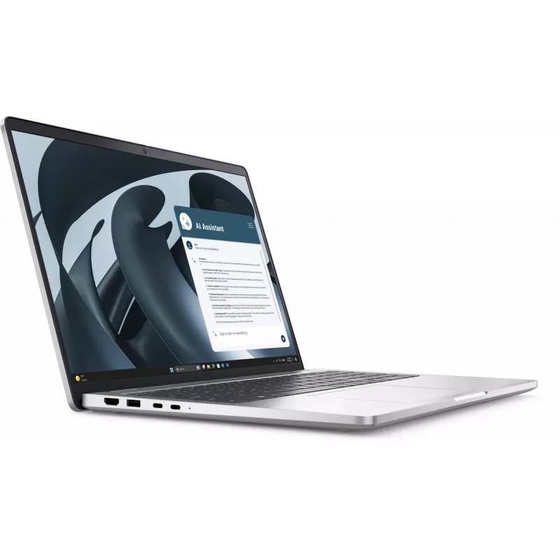DELL Pro 16 Plus PB16255 Copilot+ PC AMD Ryzen™ AI 7 350 Laptop 40.6 cm (16 cali) Full HD+ 32 GB LPDDR5x-SDRAM 512 GB SSD Wi-Fi 7 (802.11be) Windows 11 Pro Niemiecki Platynowy, Srebrny