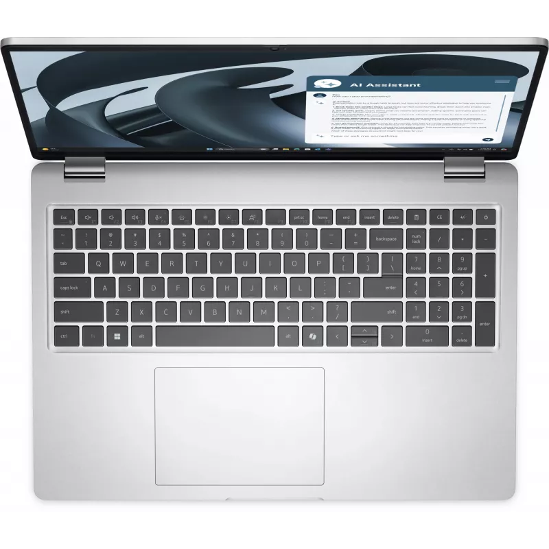 DELL Pro 16 Plus PB16255 Copilot+ PC AMD Ryzen™ AI 7 350 Laptop 40.6 cm (16 cali) Full HD+ 32 GB LPDDR5x-SDRAM 512 GB SSD Wi-Fi 7 (802.11be) Windows 11 Pro Niemiecki Platynowy, Srebrny