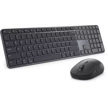 DELL Pro 7 cienki KM726 klawiatura Mysz w zestawie Dom/Biuro RF Wireless + Bluetooth QWERTZ niemiecki Czarny
