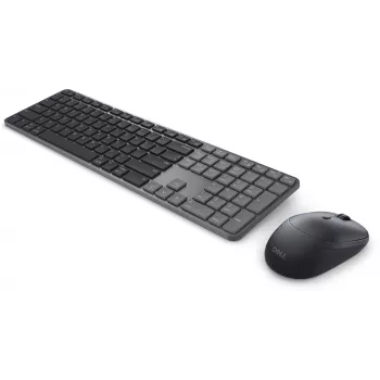 DELL Pro 7 cienki KM726 klawiatura Mysz w zestawie Dom/Biuro RF Wireless + Bluetooth QWERTZ niemiecki Czarny