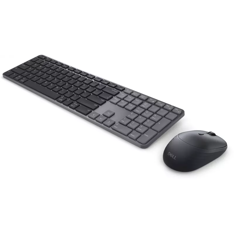 DELL Pro 7 cienki KM726 klawiatura Mysz w zestawie Dom/Biuro RF Wireless + Bluetooth QWERTZ niemiecki Czarny