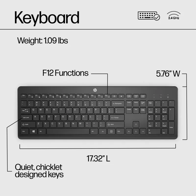 HP 230 Wireless klawiatura
