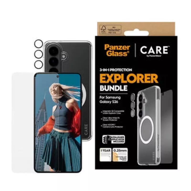 PanzerGlass CARE 3-in-1 do Samsung Galaxy S (2026) – PanzerGlass
