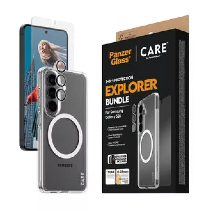 PanzerGlass CARE 3-in-1 do Samsung Galaxy S (2026) – PanzerGlass
