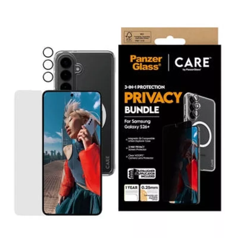 PanzerGlass CR94821 etui na telefon komórkowy 17 cm (6,7 cala) Pokrywa Czarny, przezroczysty