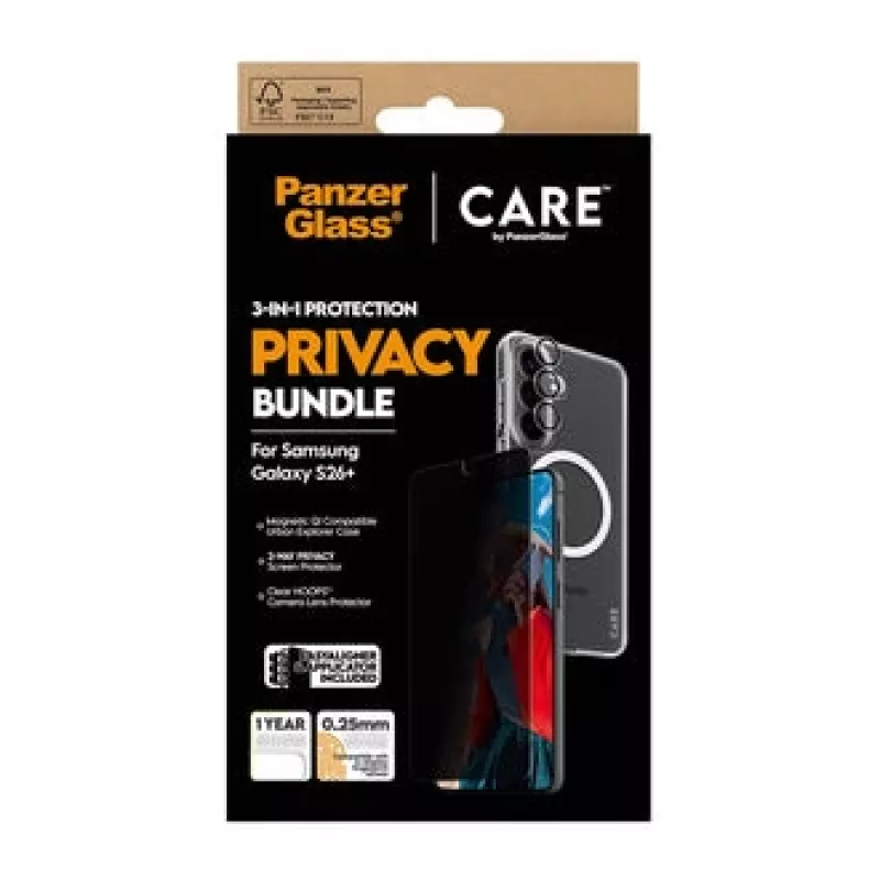 PanzerGlass CR94821 etui na telefon komórkowy 17 cm (6,7 cala) Pokrywa Czarny, przezroczysty