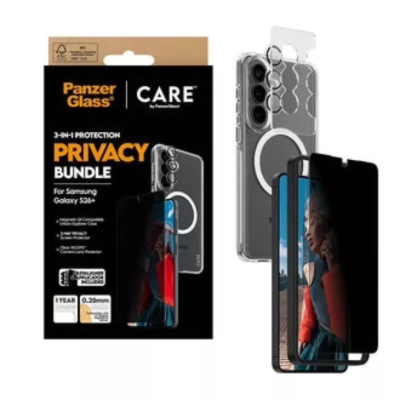 PanzerGlass CR94821 etui na telefon komórkowy 17 cm (6,7 cala) Pokrywa Czarny, przezroczysty