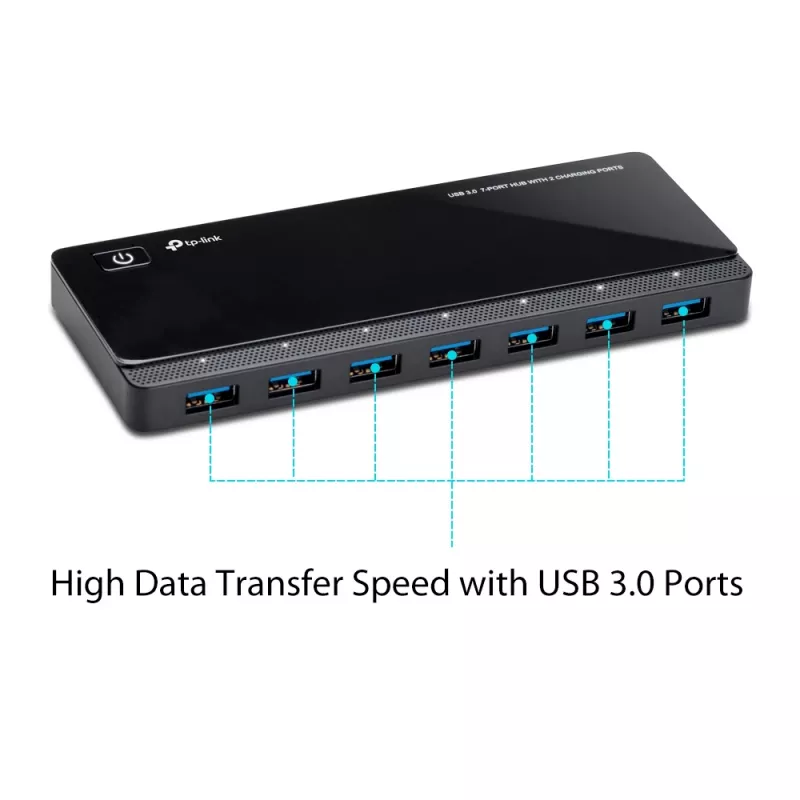 TP-Link UH720 USB 3.2 Gen 1 (3.1 Gen 1) Micro-B 5000 Mbit/s czarny