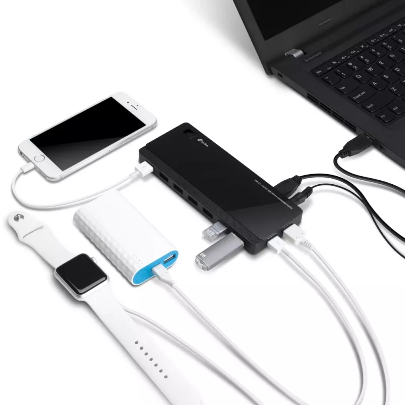 TP-Link UH720 USB 3.2 Gen 1 (3.1 Gen 1) Micro-B 5000 Mbit/s czarny