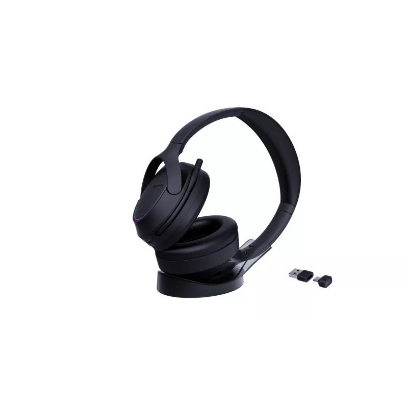 Yealink BH78 Headset Wired & Wireless Head-band Calls/Music USB Type-C / USB Type-A Bluetooth Charging stand Czarny