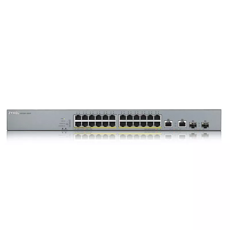 Zyxel GS1350-26HP-EU0101F przełącznik sieciowy zarządzalny L2 Gigabit Ethernet (10/100/1000) Power over Ethernet (PoE) szary