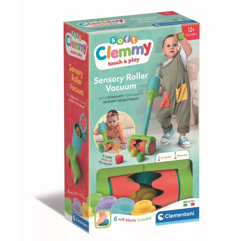 Clementoni Clemmy Miękki odkurzacz, Zestaw konstrukcyjny, 1 roku/ów, 6 szt., 110 g