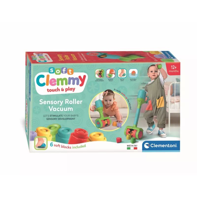 Clementoni Clemmy Miękki odkurzacz, Zestaw konstrukcyjny, 1 roku/ów, 6 szt., 110 g