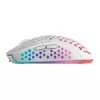 Mars Gaming MMW3W, Bezprzewodowa mysz gamingowa, RGB Flow, Ultralekka 79 g, 3200 DPI, Biała